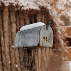 snow mailbox